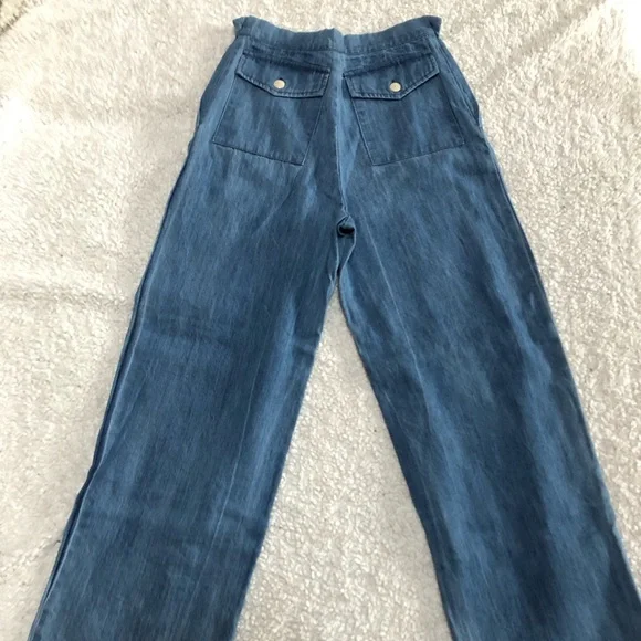 SOLD - Ilana Kohn Lindy Pants in Faded Denim - Picture 4 of 4